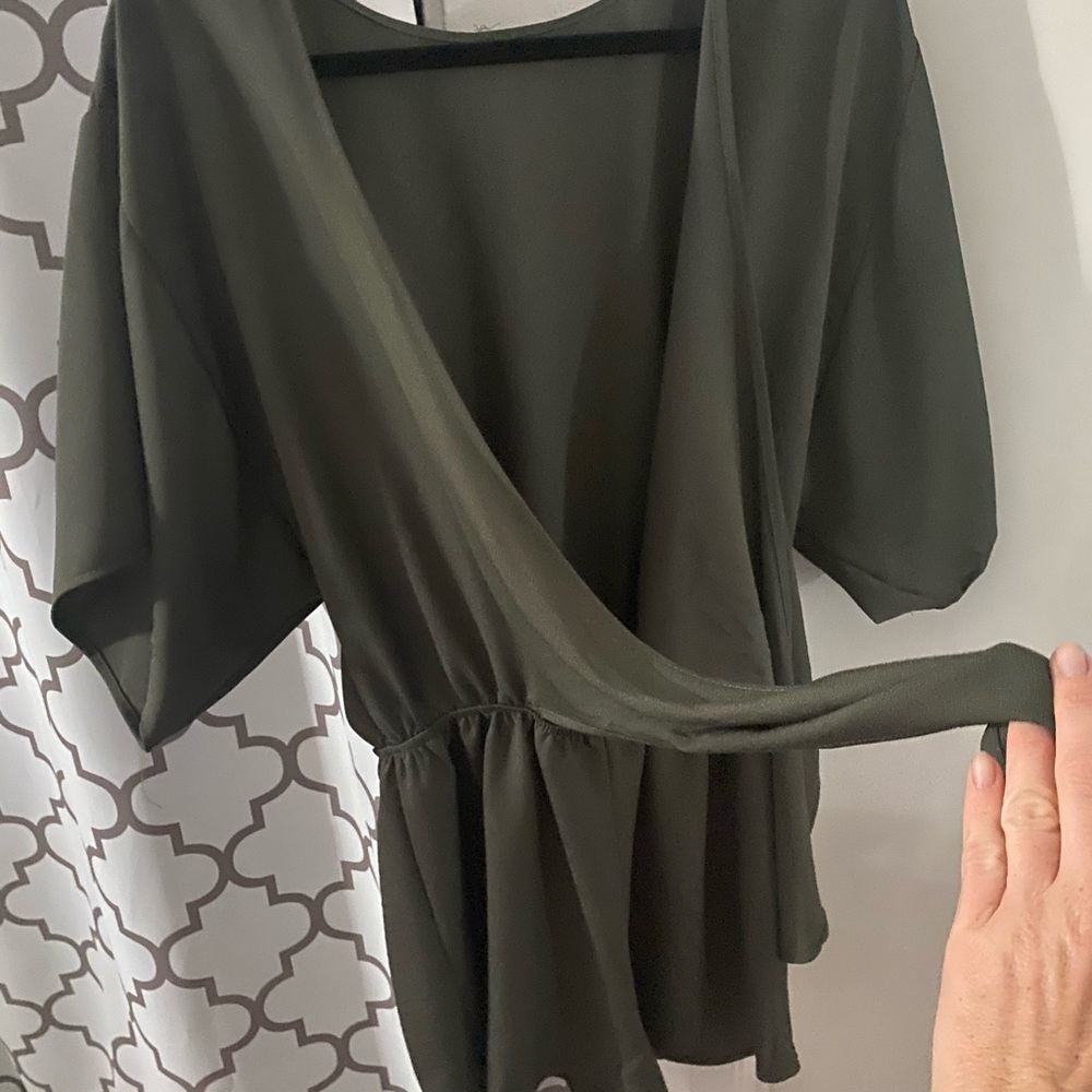 Dark green romper